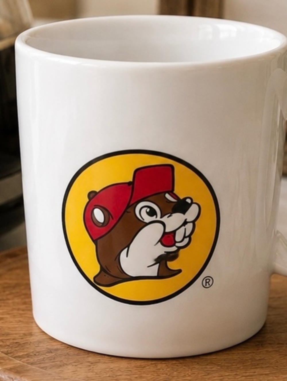 Buc-ee’s-“It’s A Beaver” Coffee Mug White Ceramic Buc-ee Beaver Logo Texas